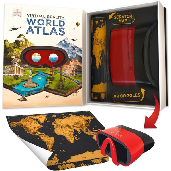 Abacus VR Gift Box World Atlas Kids/Children Interactive Learning Fun Toy 8y+