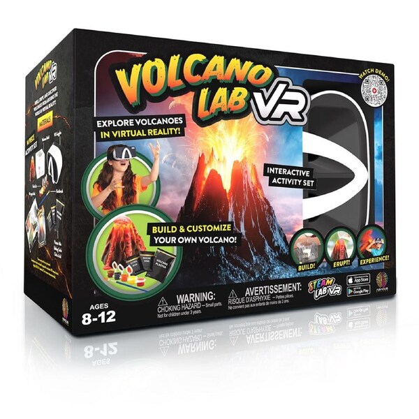 Abacus 2.0 Volcano Lab VR Kids Learning Building Activity Steam Fun Toy 8y+
