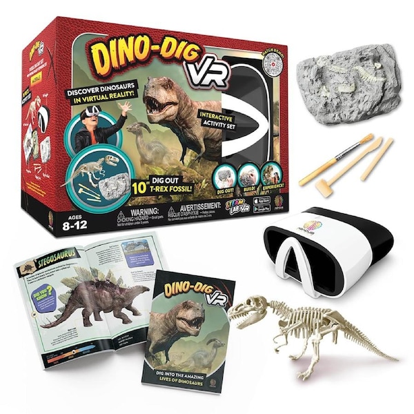 Abacus 2.0 Dino-Dig VR Kids/Children Learning Building Activity Steam Toy 8y+