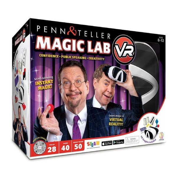 Penn & Teller Magic Lab VR Kids Interactive Learning Trick Pretend Toy Set 8+