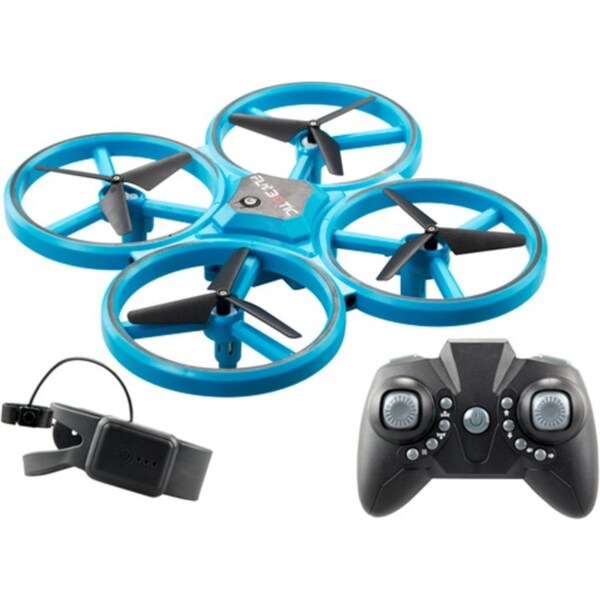 Silverlit Flashing Light Drone Remote Control Kids Toy Outdoor Play Blue 8y+