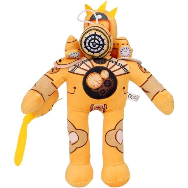 23cm Titanium Drillman Skibidi Toilet Plush - Cartoon Doll & Creative Children's Toy