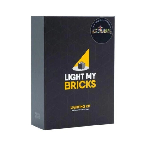 Light My Bricks USB LED Lighting Kit For Lego Winter Village Market No.10235 12+