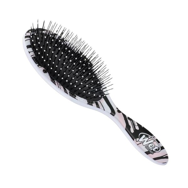 Wet Detangler Brush Motif - Pink Lines