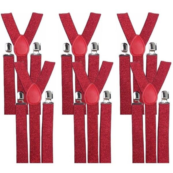 UJEDFHV Bretelles Homme Kids Suspenders Leather Clip-on