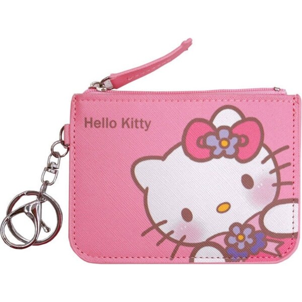 Catzon Cute Cartoon Small Wallet Short Coin Purses with Keychain Wallet for Girls and Women-KT