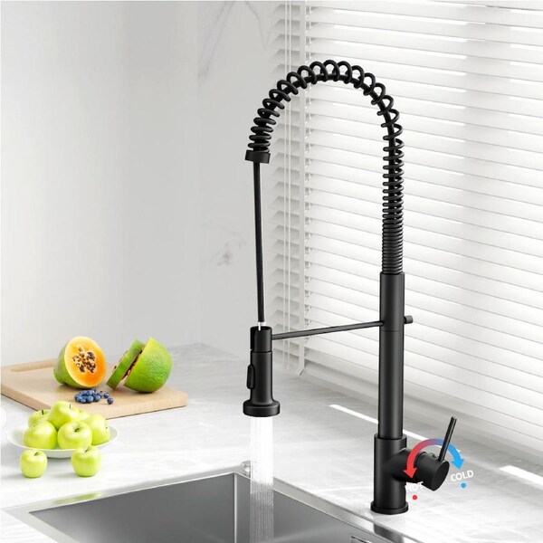 Cefito Kitchen Tap Pull Out Mixer Taps Sink Basin Faucet Vanity Swivel Silver