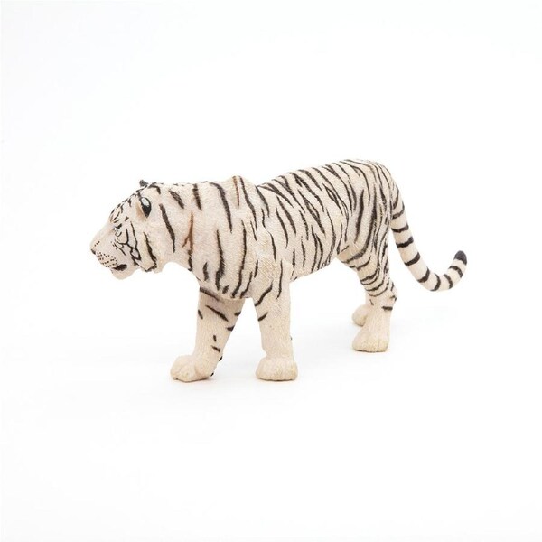 Papo France 16cm White Tiger Collectible Figurine Kids Animal Figure Toy 3y+