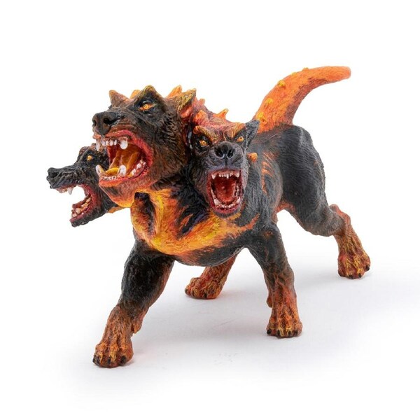 Papo France Fire Cerberus Animal Figure Kids Fantasy Collectible Figurine Toy