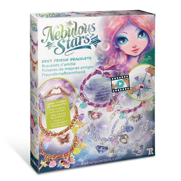 Nebulous Stars Best Friend Bracelets Kids Art/Craft Activity Charms Kit 8y+