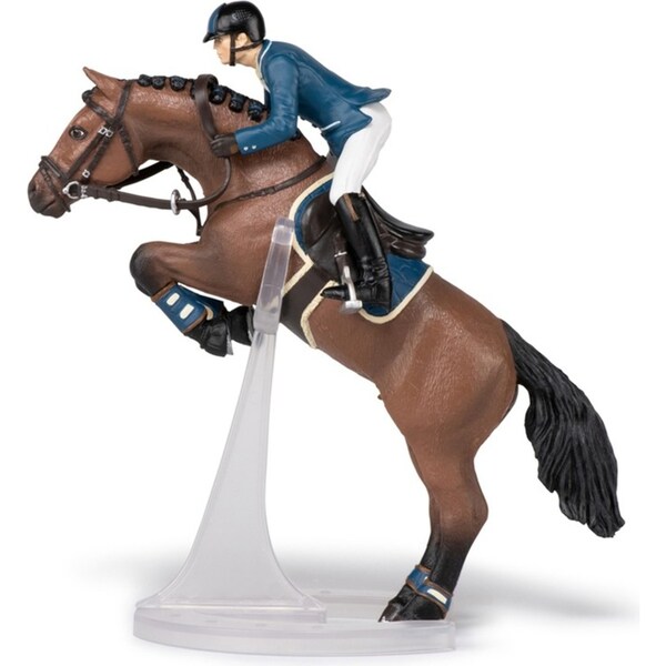 Papo France Jumping Horse & Horseman Kids Animal Collectible Figurine Fun Toy