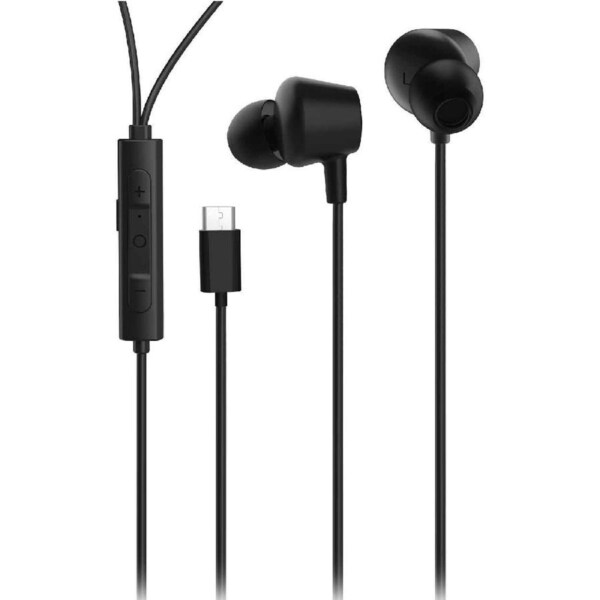Laser In-Ear Active Noise Cancellation Earphones - Black