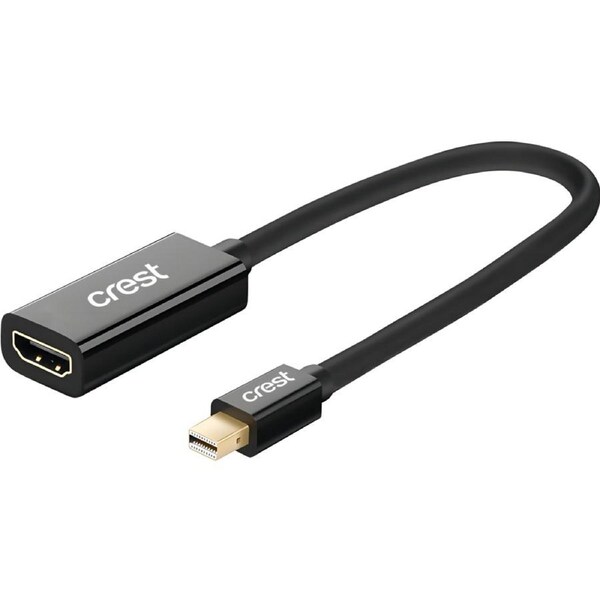 Crest Mini Display Port Male to HDMI Female 15cm