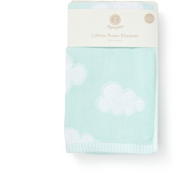 Dymples Jacquard Blanket - Light Teal