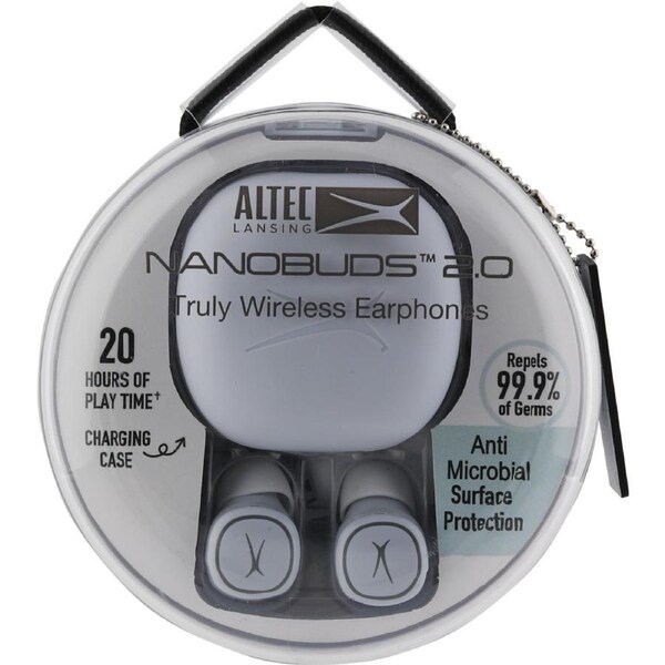 Altec Lansing Nanobuds 2.0 Truly Wireless Earphones - Icy White
