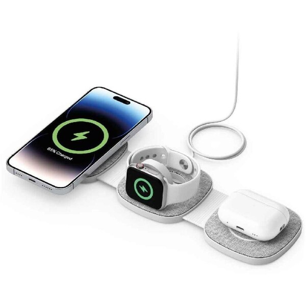 Laser 3-in-1 Travel Wireless Charging Pad for Apple Devices