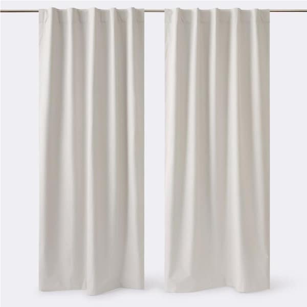 Openook Tab Top Blockout Curtains 2 Pieces - Natural