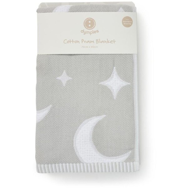 Dymples Jacquard Blanket - Light Grey