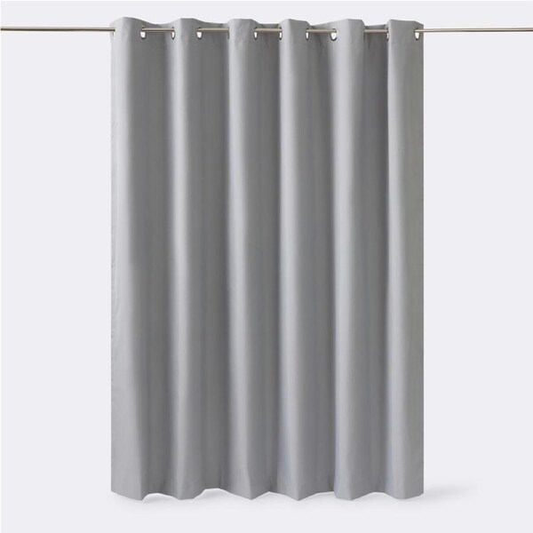 Openook Eyelet Blackout Wide Curtain 1 Piece - Grey