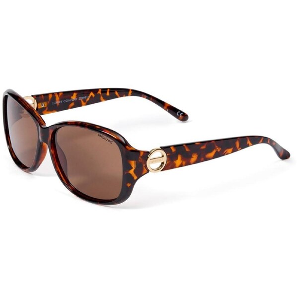 Glarefoil Women's Solarized Luxury Comfort Sunglasses - Black & Brown