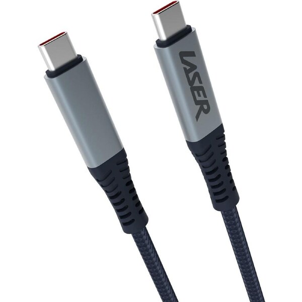 Laser 1m 240W USB-C to USB-C Braided Cable