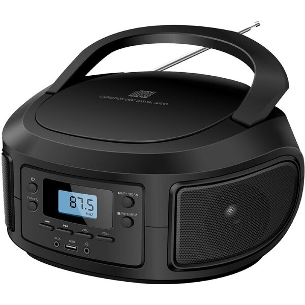 Laser Bluetooth CD / MP3 Boombox with FM Radio