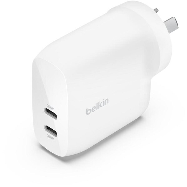 Belkin BoostCharge USB-C Wall Charger with PPS 60W - White