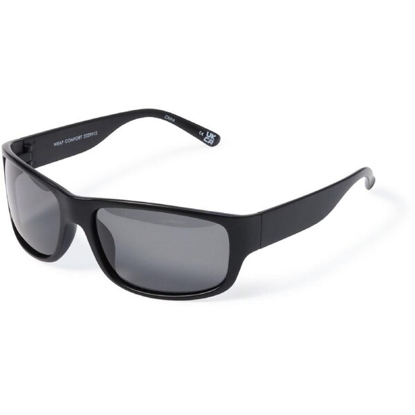 Solarized Men's Comfort Wrap Sunglasses - Matte Black
