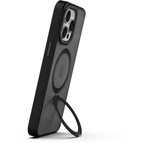 Gecko Magnetic Kickstand Case for iPhone 15 Pro Max - Black