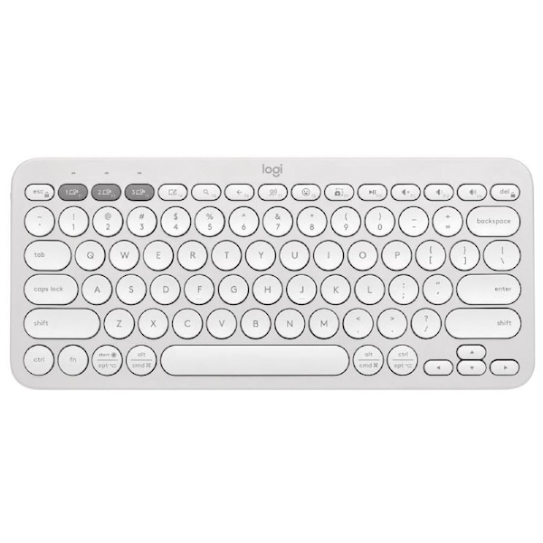 Logitech K380s Pebble Keys 2 Wireless Keyboard - White