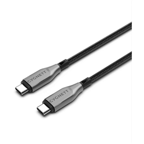 Cygnett Armoured USB-C To USB-C(USB2.0) Cable 1m - Black