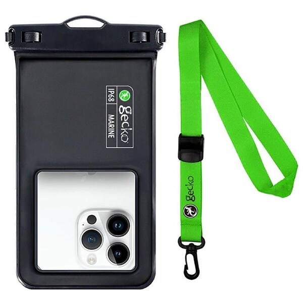 Gecko Waterproof Pouch - Black / Green