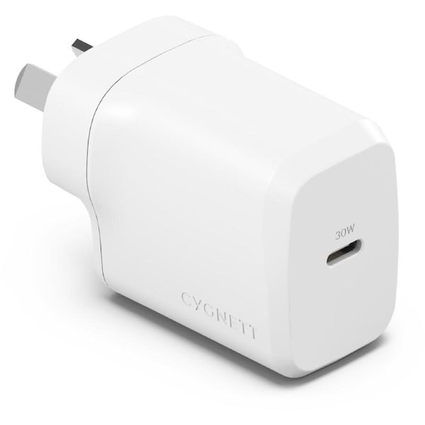 Cygnett Powerplus 30W GaN USB-C Wall Charger - White