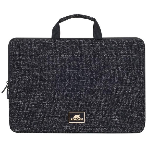 Rivacase Black 15.6 Inch Laptop Sleeve with Handles