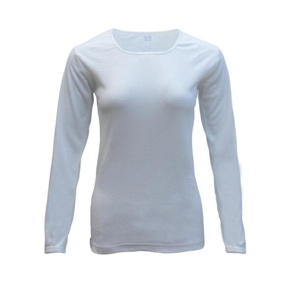 Womens Merino Wool Top Pants Thermal Leggings Long Johns Underwear Pajamas, Women's Top - Beige, 10-12