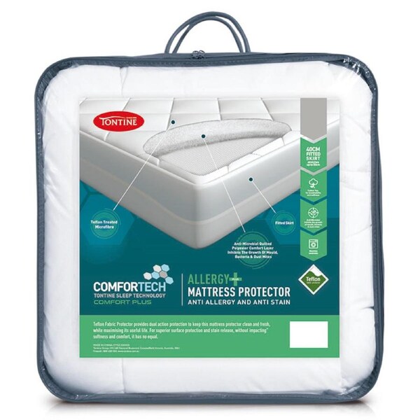 Tontine Comfortech Allergy Plus Mattress Protector Double
