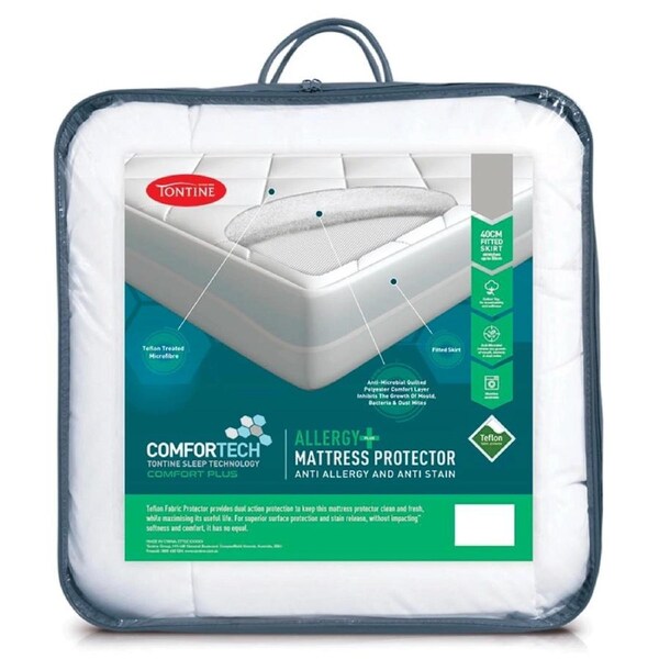 Tontine Comfortech Allergy Plus Mattress Protector Queen