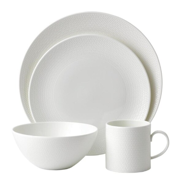Wedgwood Gio Platinum 12pc Dinner Set of 12