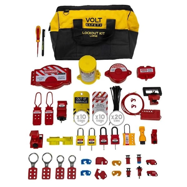 Volt Safety LOCKOUT-KIT-L - Electrical Contractor Lockout Kit - Large