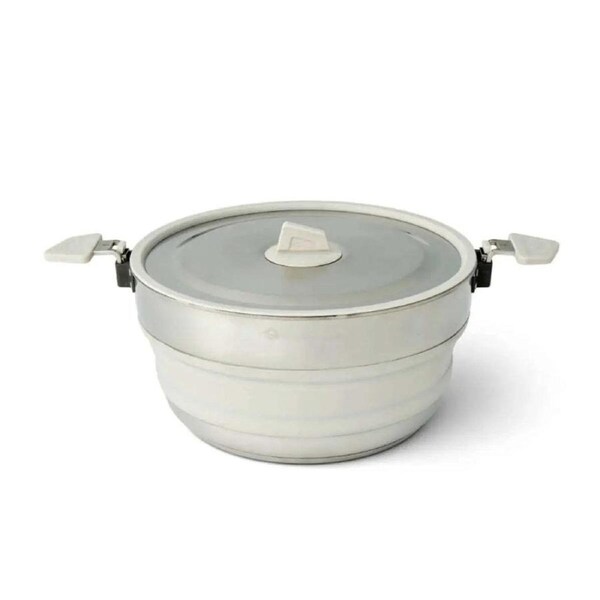 Sea To Summit Detour Stainless Steel Collapsible 5L Pot - Grey (Moonstruck)