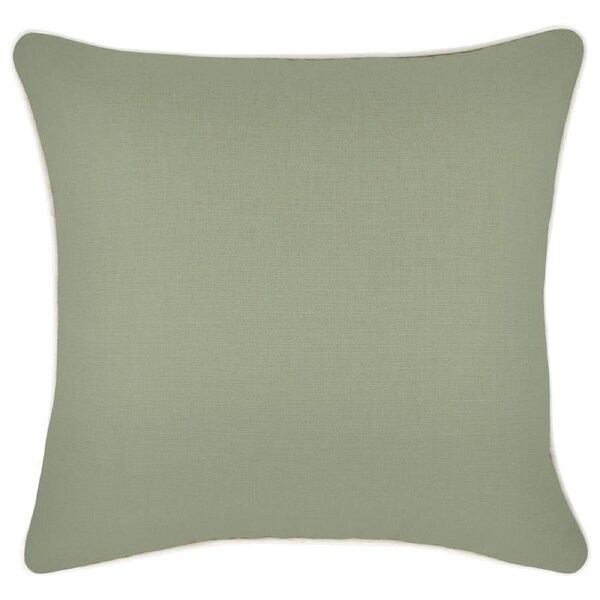 Cushion Cover-With Piping-Solid-Sage-45cm x 45cm