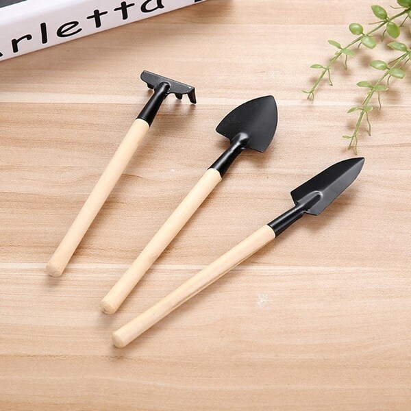 Gardening Tools Three-Piece Set Mini Garden Tools Multi-Function Harrow Shovel