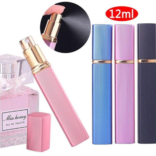 5Pcs 12ml Perfume Dispenser Bottle Ultra-Fine Spray Portable Travel Spray Bottle