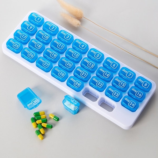 31 Grids Pill Box Detachable Personal Pill Dispenser Portable Pill Organizer
