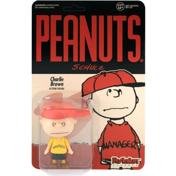 Peanuts - Manager Charlie Brown ReAction 3.75” Action Figure