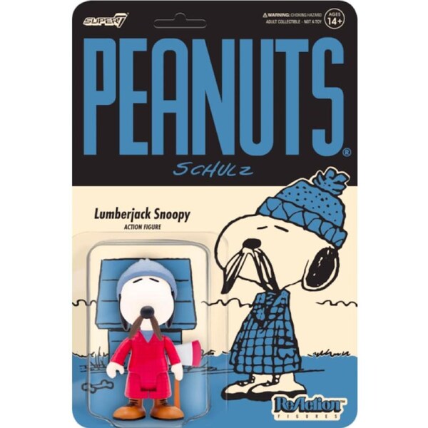 Peanuts - Lumberjack Snoopy ReAction 3.75” Action Figure