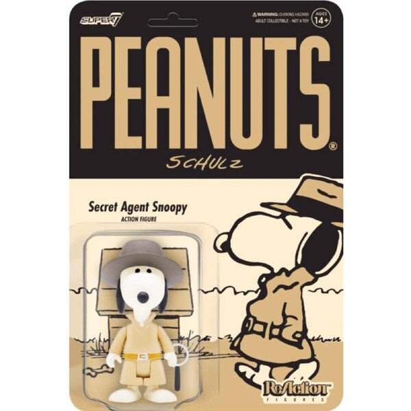 Peanuts - Secret Agent Snoopy ReAction 3.75” Action Figure