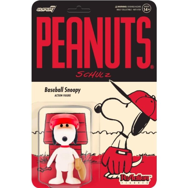 Peanuts - Baseball Snoopy ReAction 3.75” Action Figure