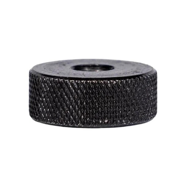 Knurled Round Nut – Black (M8) Doughnut
