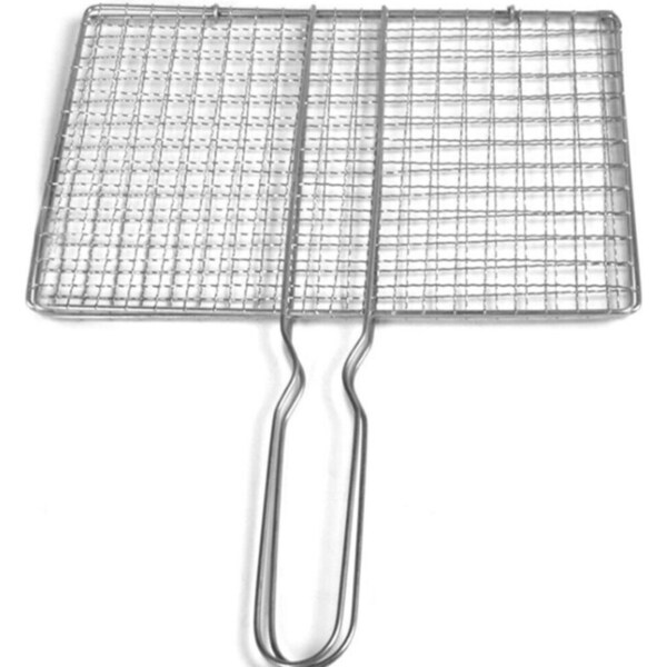 Fish Grilling BBQ Basket Grill Camping Net Meat Vegetable Cooking Kitchen Tool